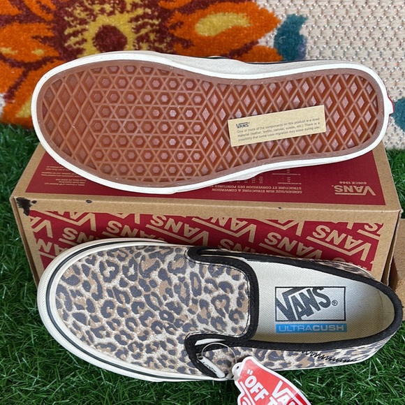 Vans Slip On Sf Cheetah White Cap Gray/Black Surf WMNS sneakers - Picture 4 of 16